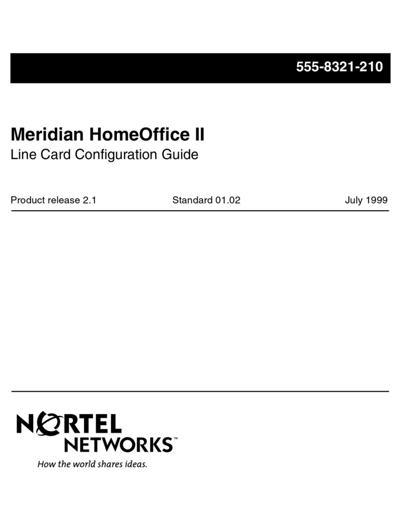 Nortel HomeOffice II User manual Nortel HomeOffice II User manual