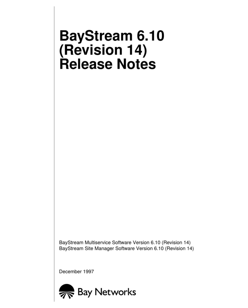 Bay Networks Baystream 6 release note