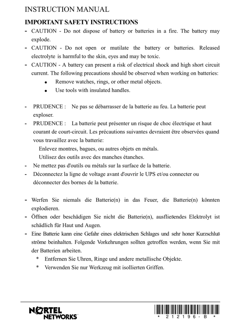 Nortel UPS45 User manual