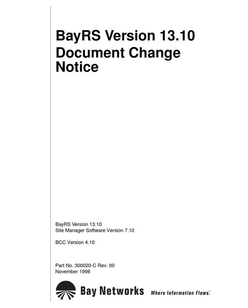 Bay Networks BayRS Operation and maintenance manual