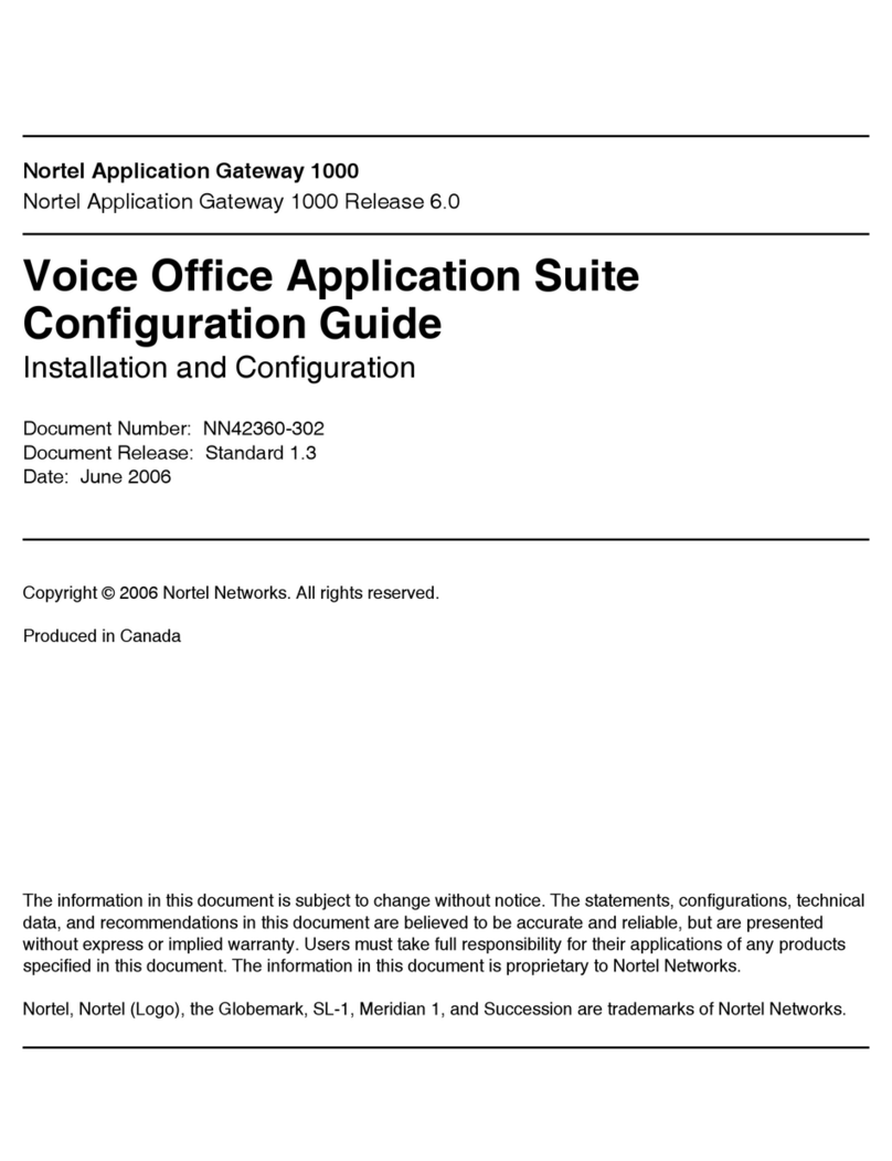 Nortel 1000 Con?guration guide Configuration guide