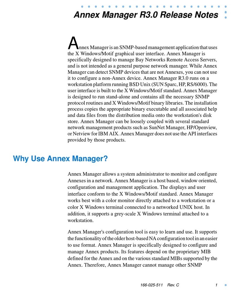 Nortel Manager release note