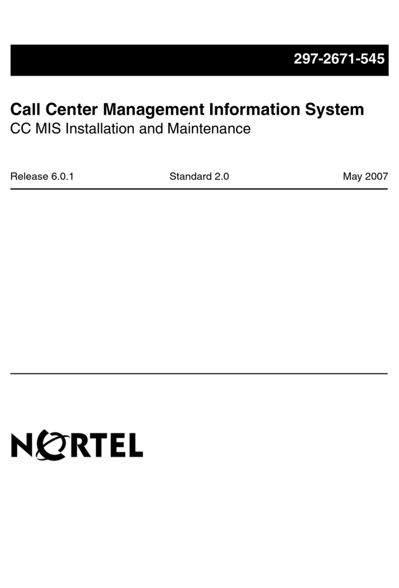 Nortel CC MIS user guide