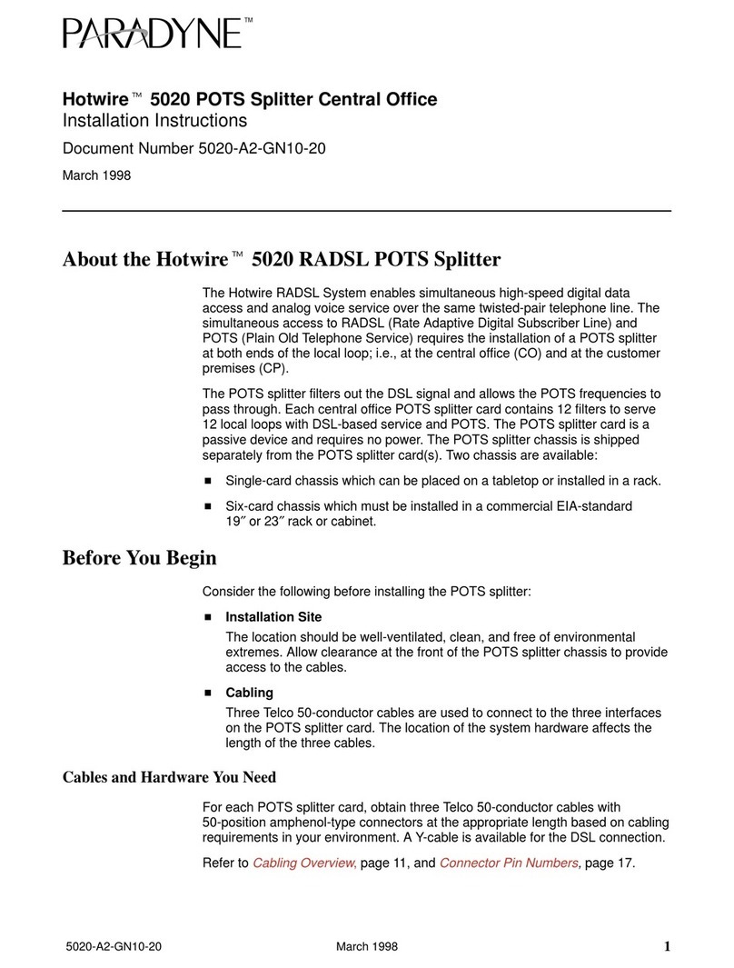 Paradyne 5011 User manual Paradyne 5011 User manual