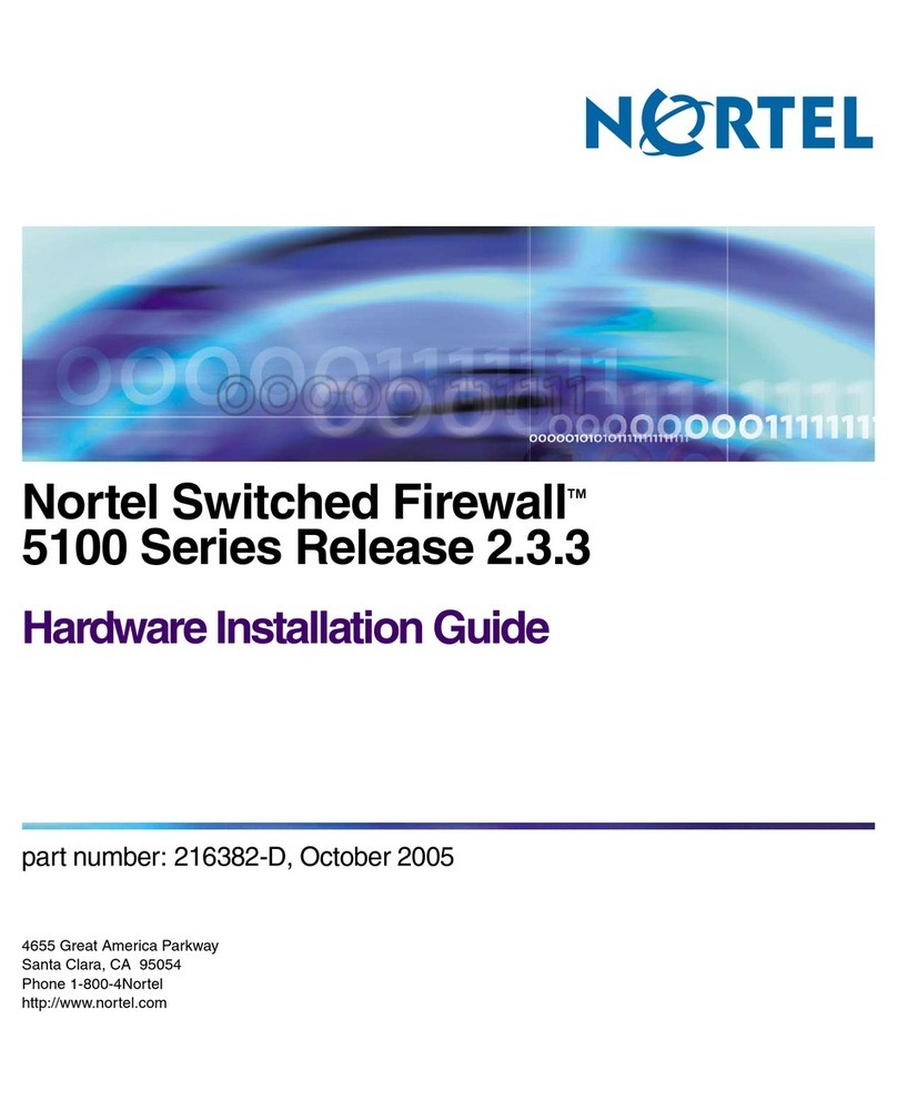 Nortel 5109 Hardware installation guide