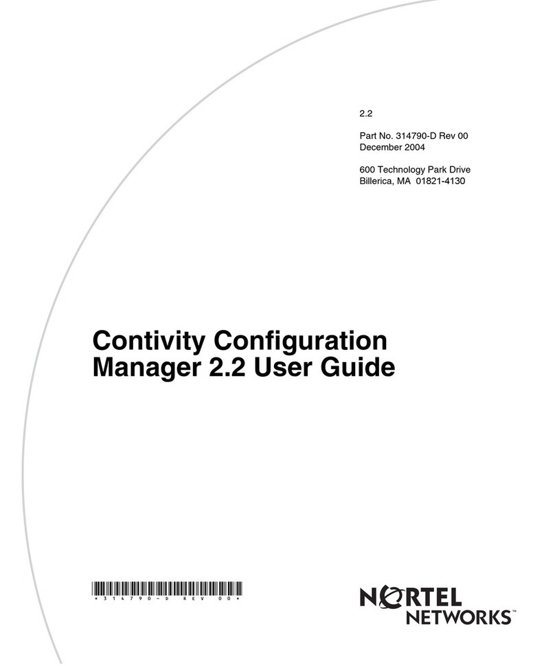 Nortel Configuration Manager Quick guide