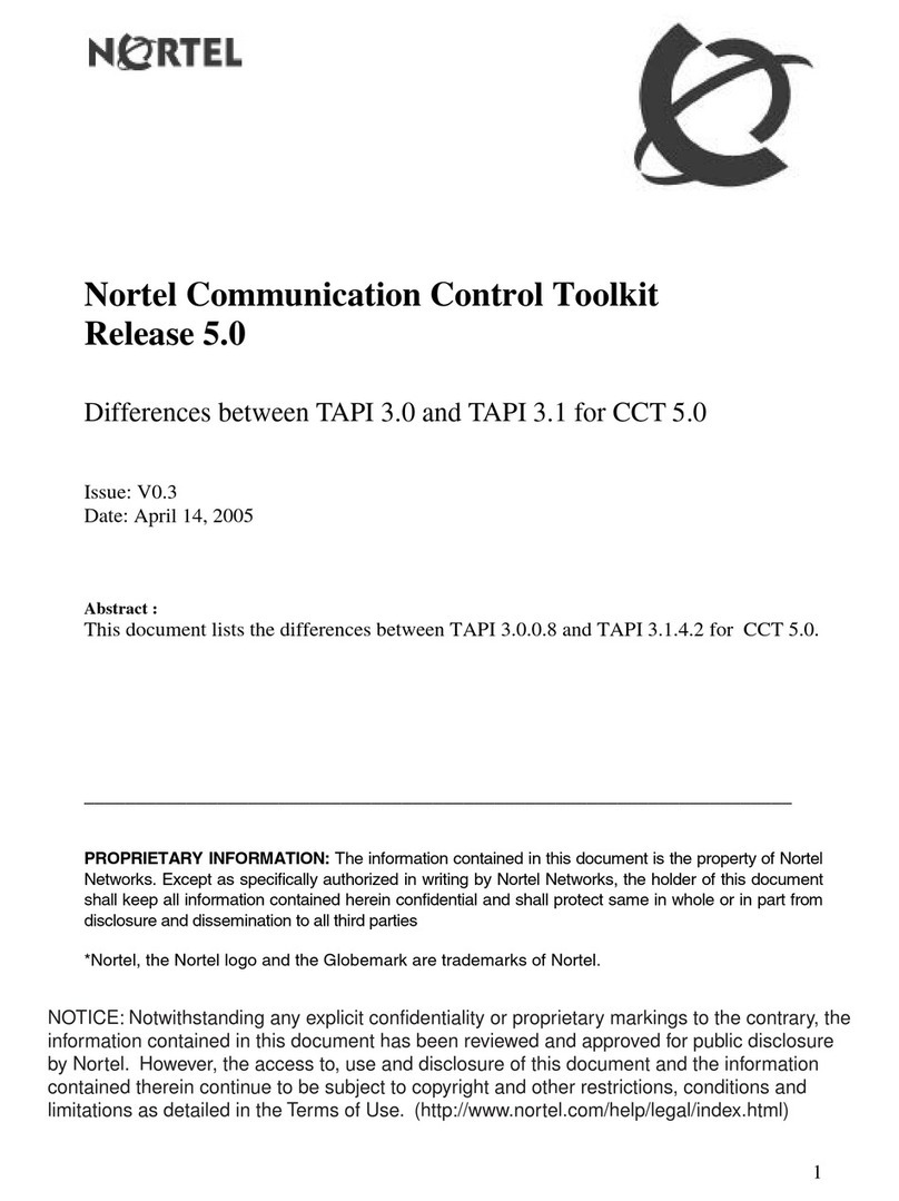 Nortel CCT Instruction Manual