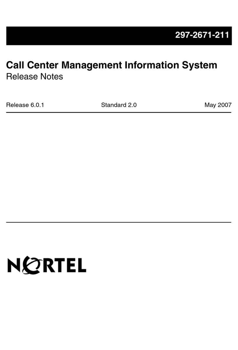 Nortel CC MIS release note