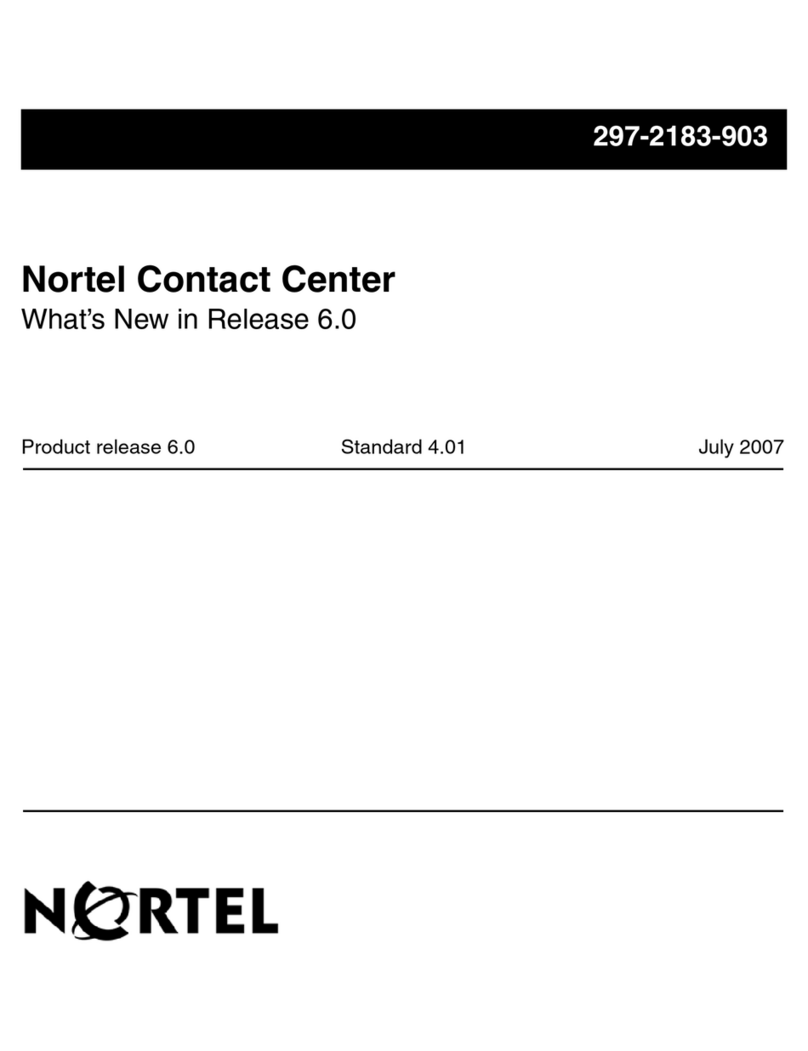 Nortel Contact Center Manager release note
