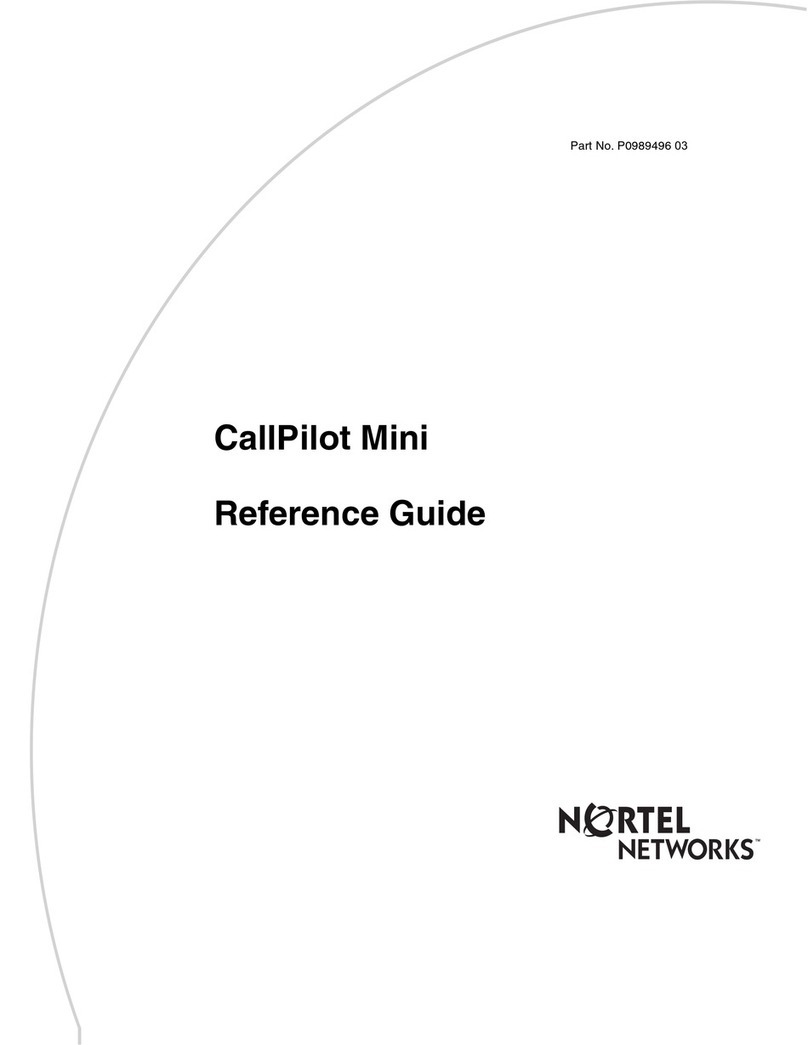 Nortel CallPilot Mini reference guide