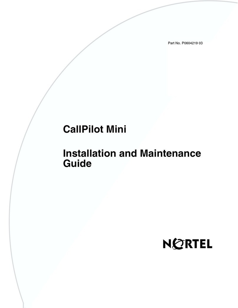 Nortel CallPilot Mini Product manual