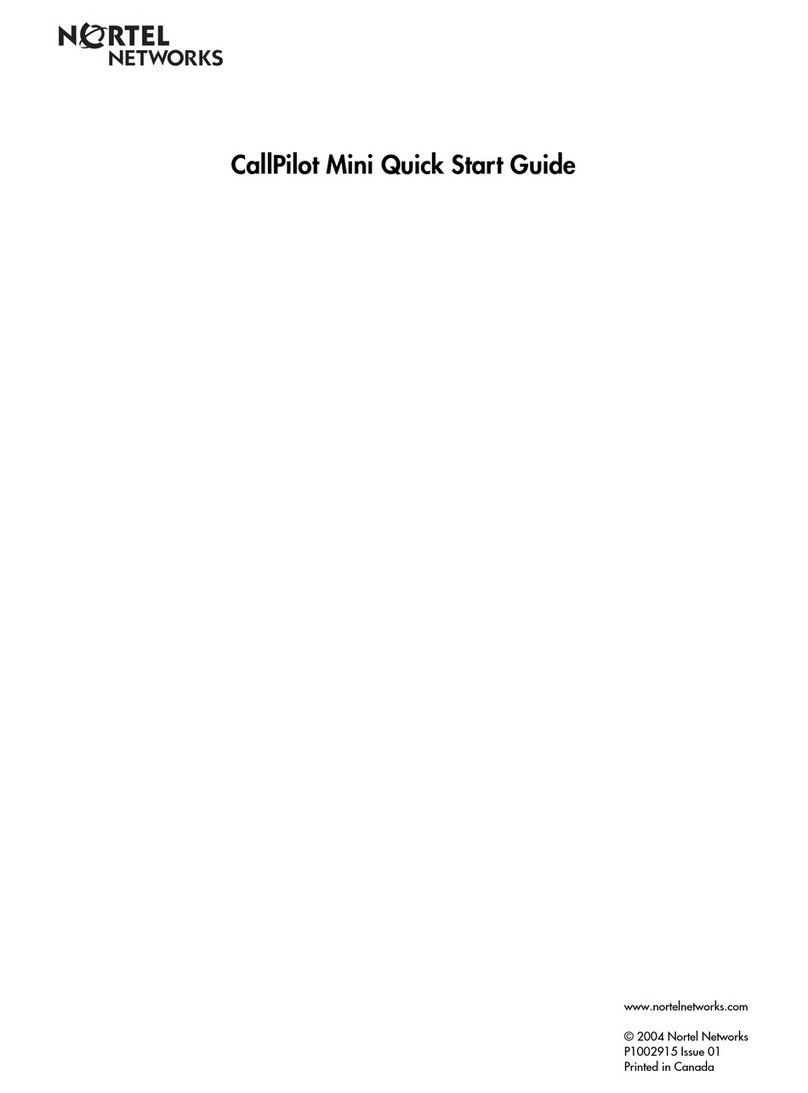 Nortel CallPilot Mini quick start guide