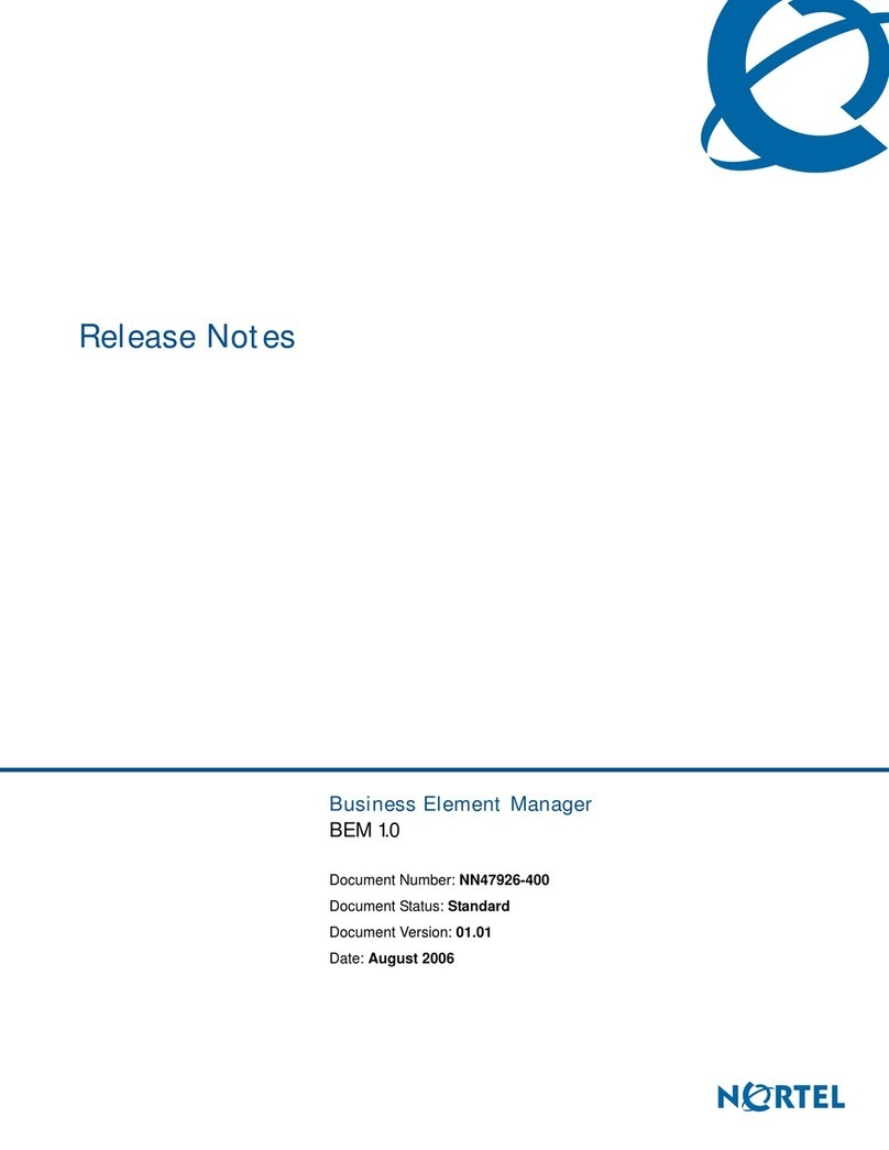 Nortel BEM 10 Instruction Manual