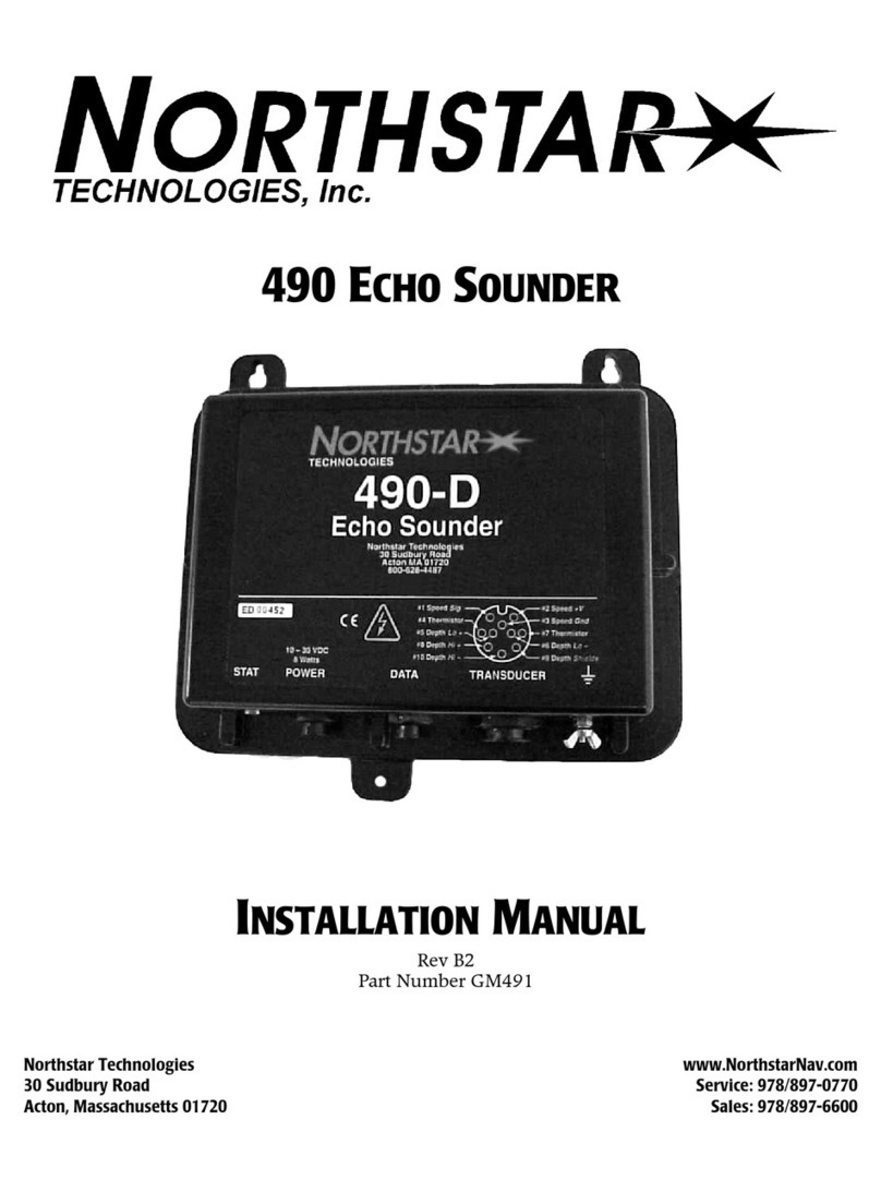 NorthStar 490 Echosounder install guide