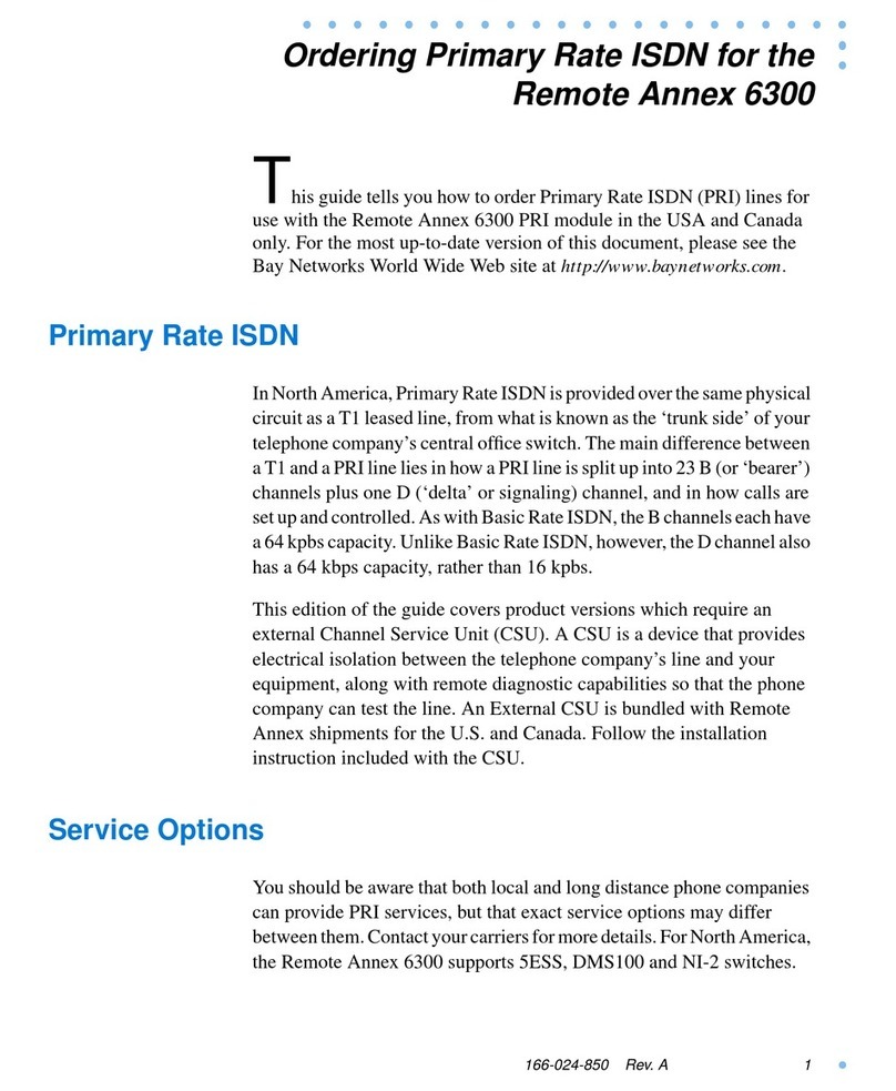 Bay Networks 6300 User manual
