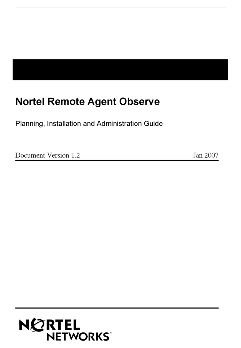 Nortel Observe User manual Nortel Observe User manual