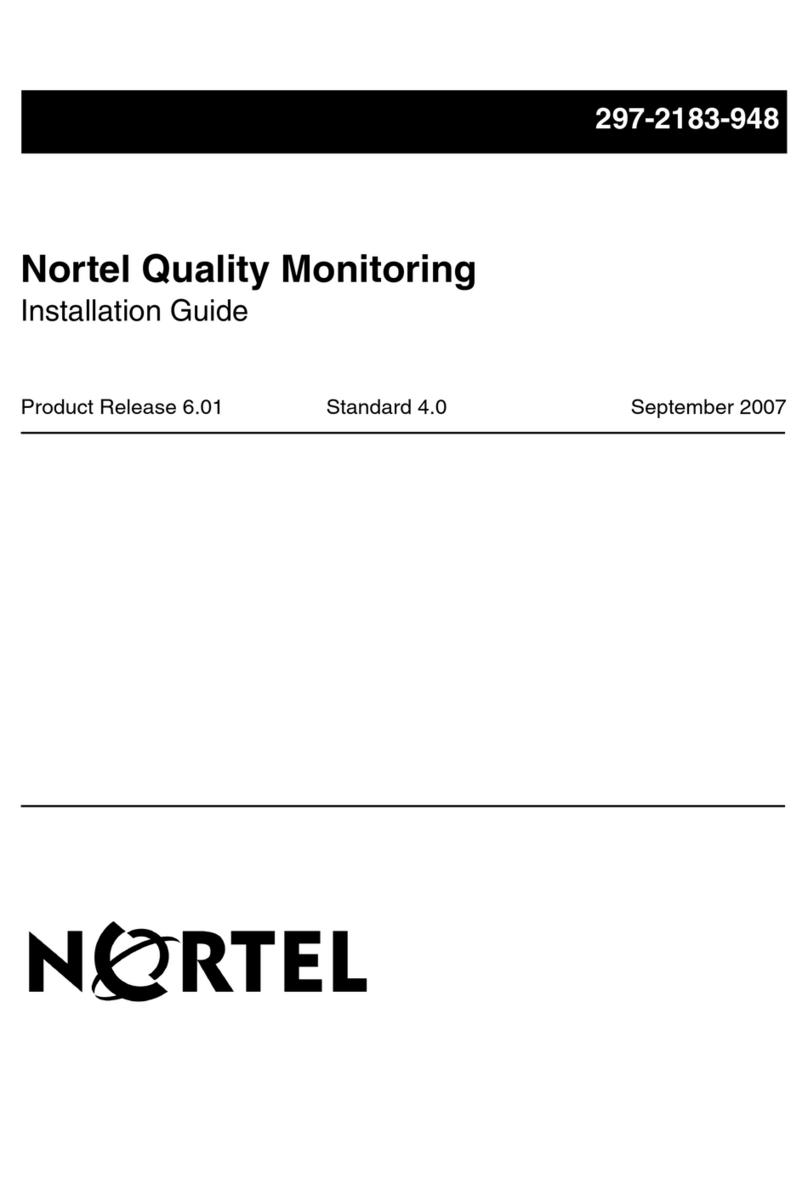 Nortel Quality Monitoring User manual