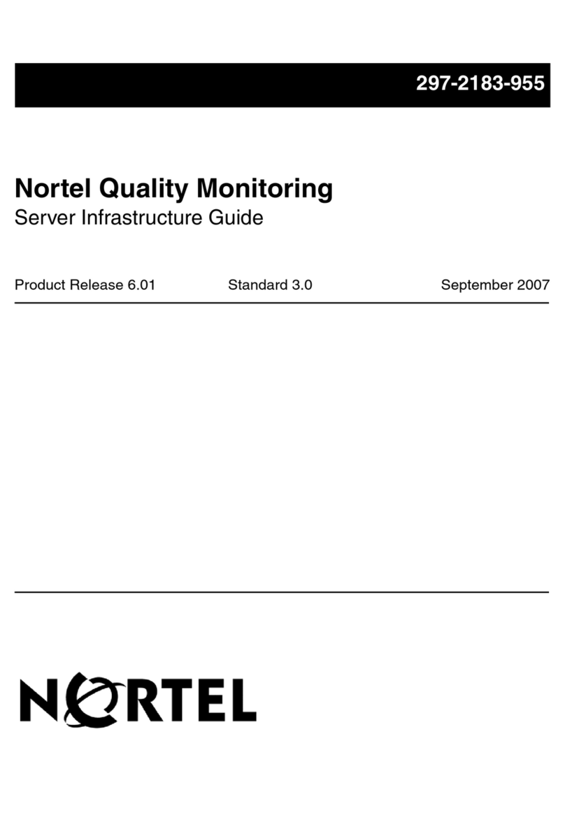 Nortel Quality Monitoring User manual