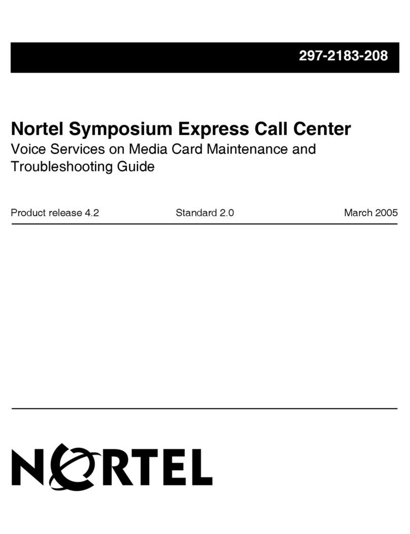 Nortel Express Call Center User manual