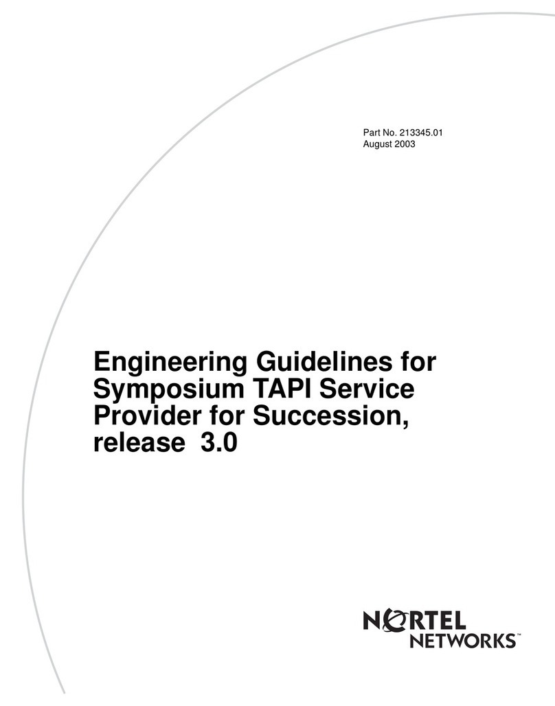 Nortel TAPI User manual