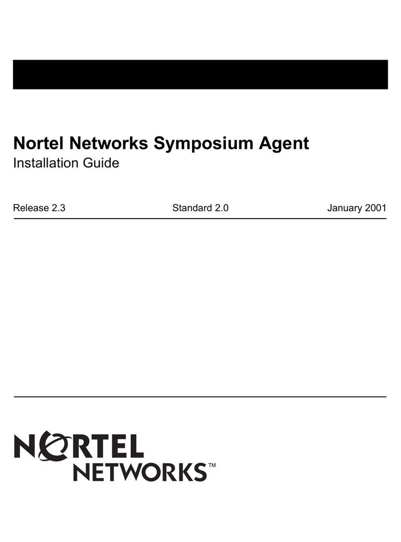 Nortel Agent User manual