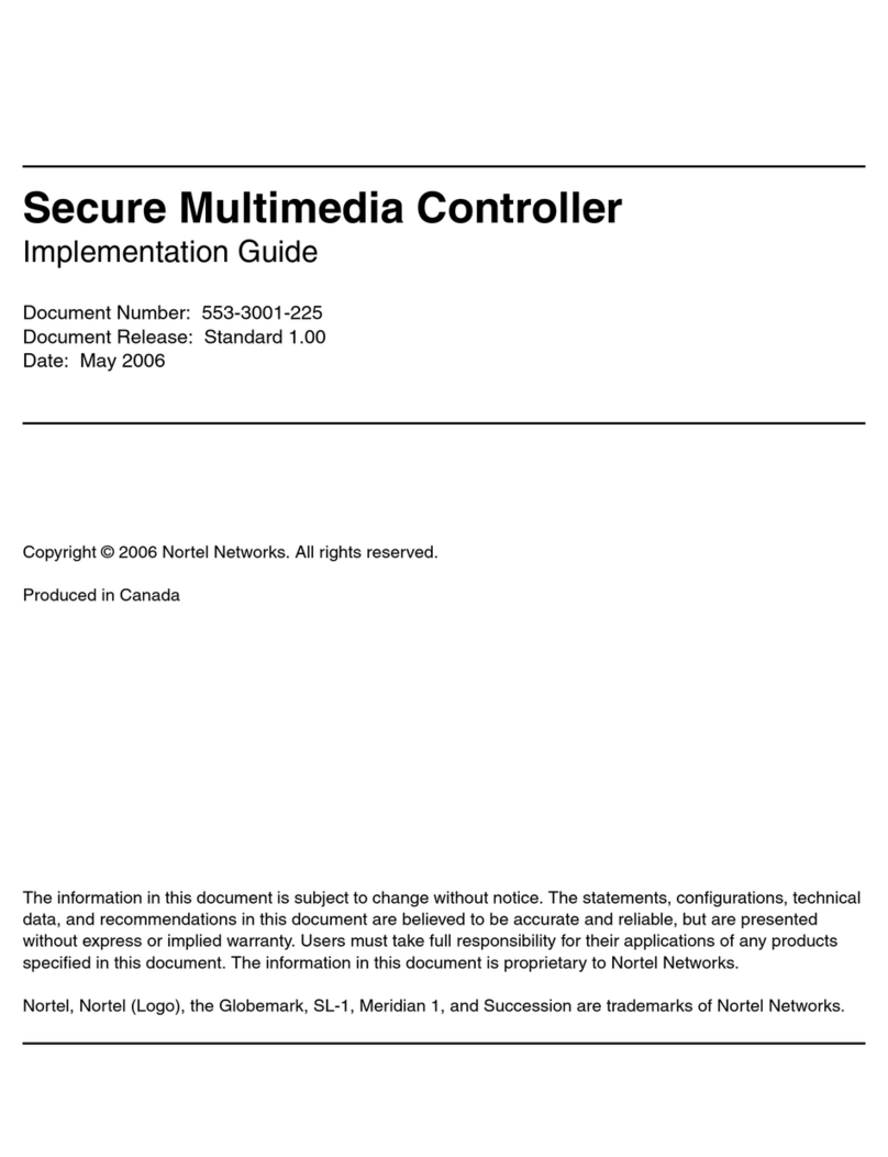 Nortel SMC 2450 User manual