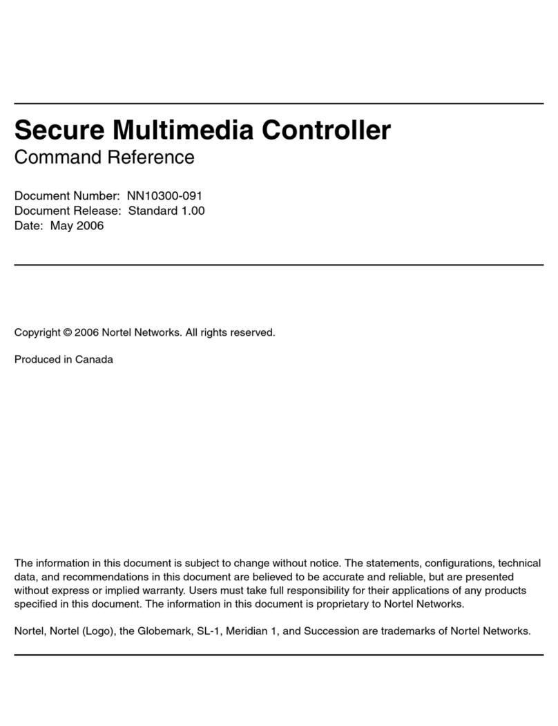 Nortel SMC 2450 Command reference guide