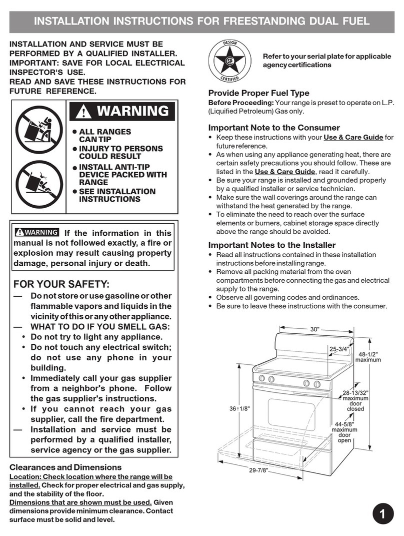 Electrolux EW3LDF65GS installation instructions