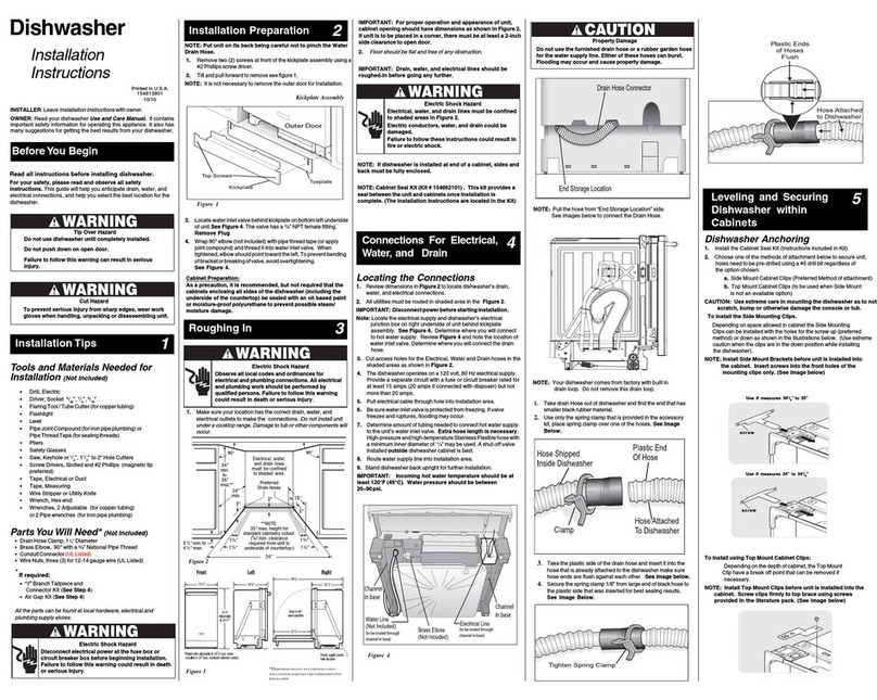 Electrolux EIDW5905J S installation instructions