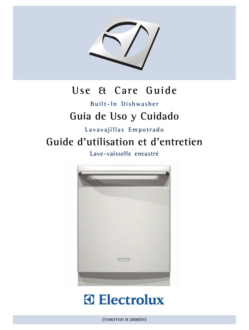 Electrolux EWDW6505GS - Dishwasher With 9 Wash Cycles User manual