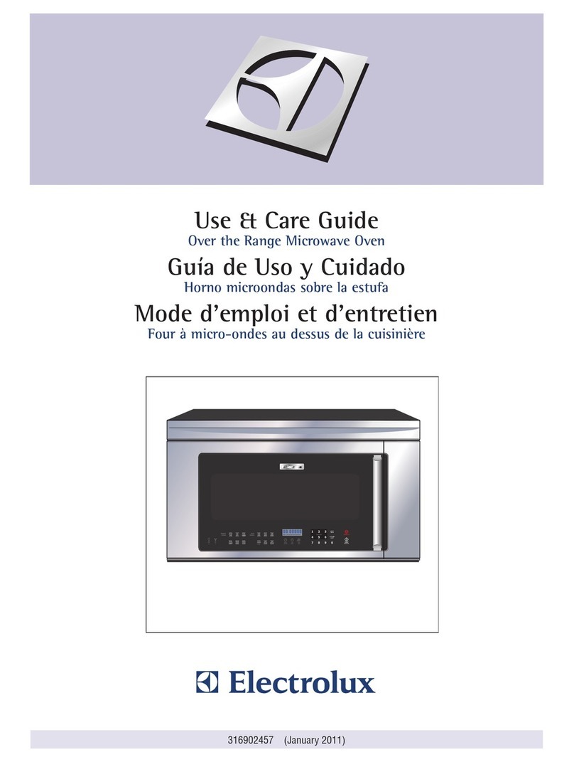 Electrolux EI30BM55HS - Microwave User manual