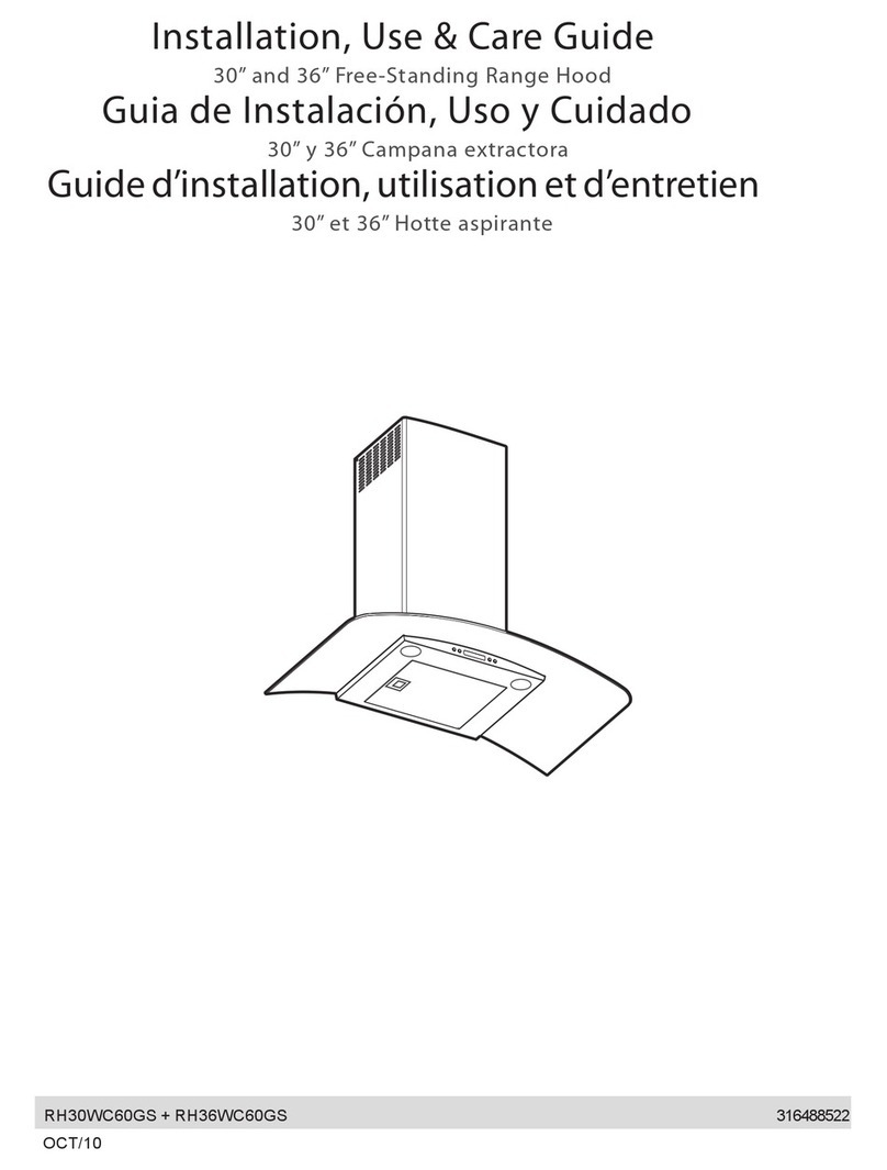 Electrolux ICON RH30WC60GS User manual