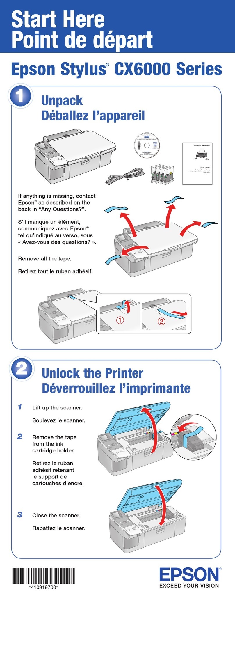 Epson Stylus CX6000 Series Instruction Manual