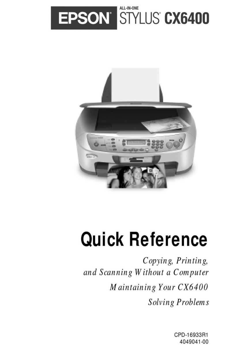 Epson CX6400 - Stylus Color Inkjet User manual