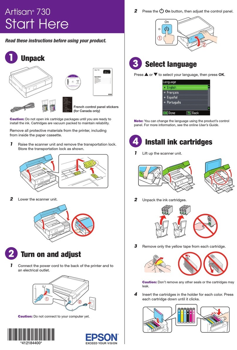 Epson Artisan 730 Manual