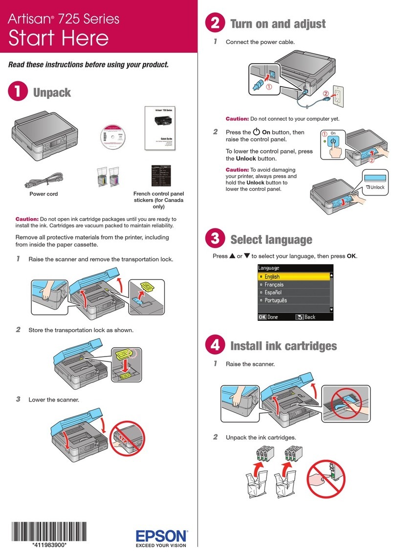 Epson Artisan 725 Start here