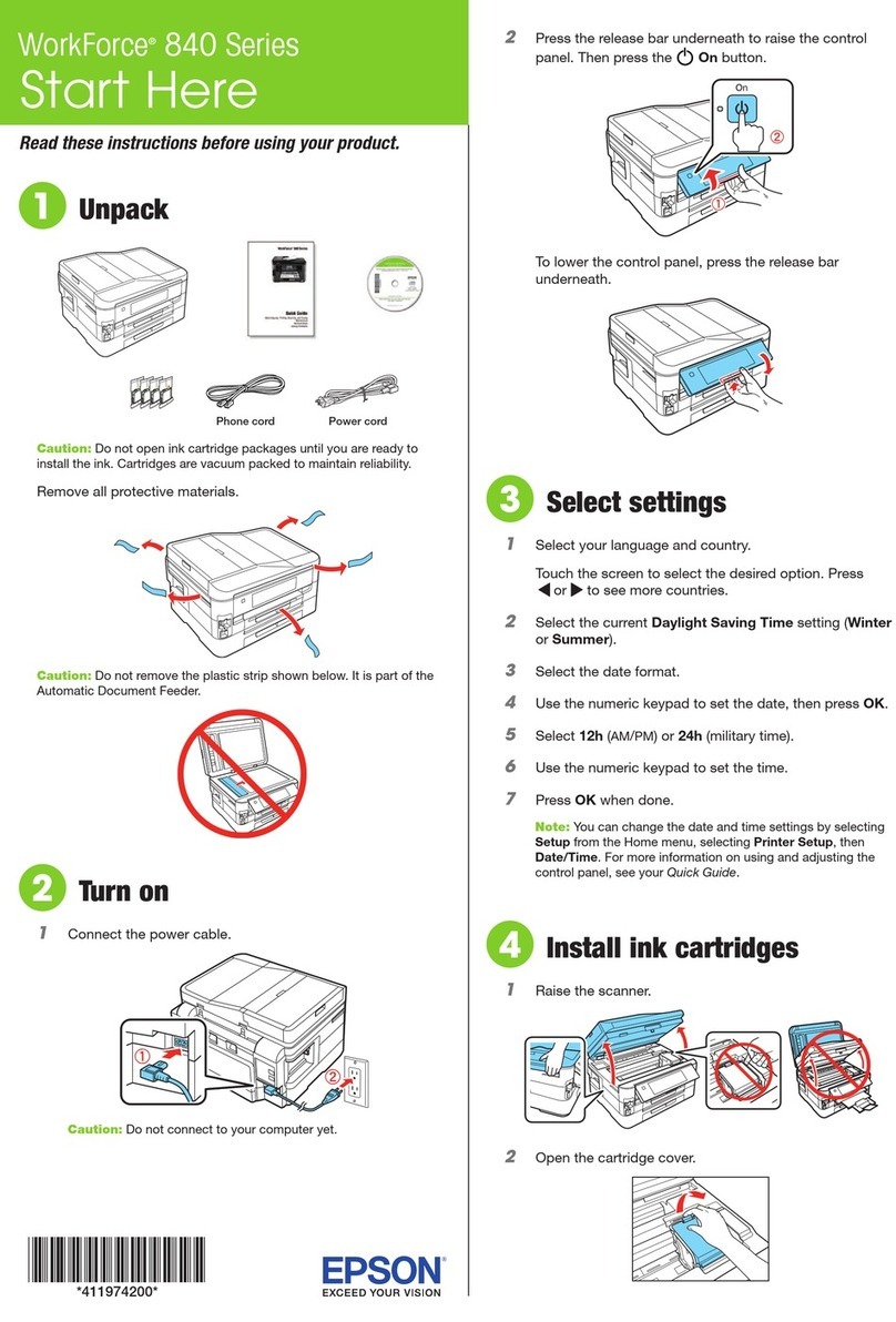 Epson WorkForce 840 Instruction Manual
