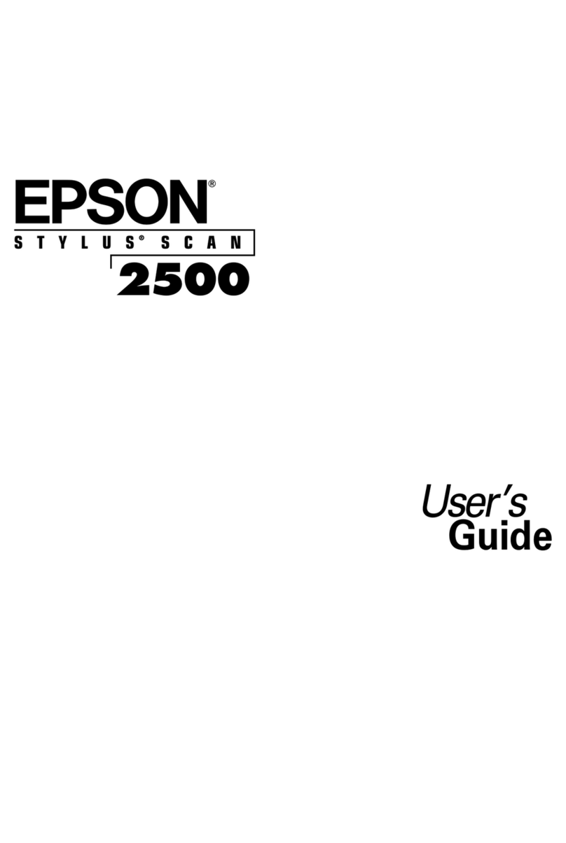 Epson Stylus Scan 2500 User manual