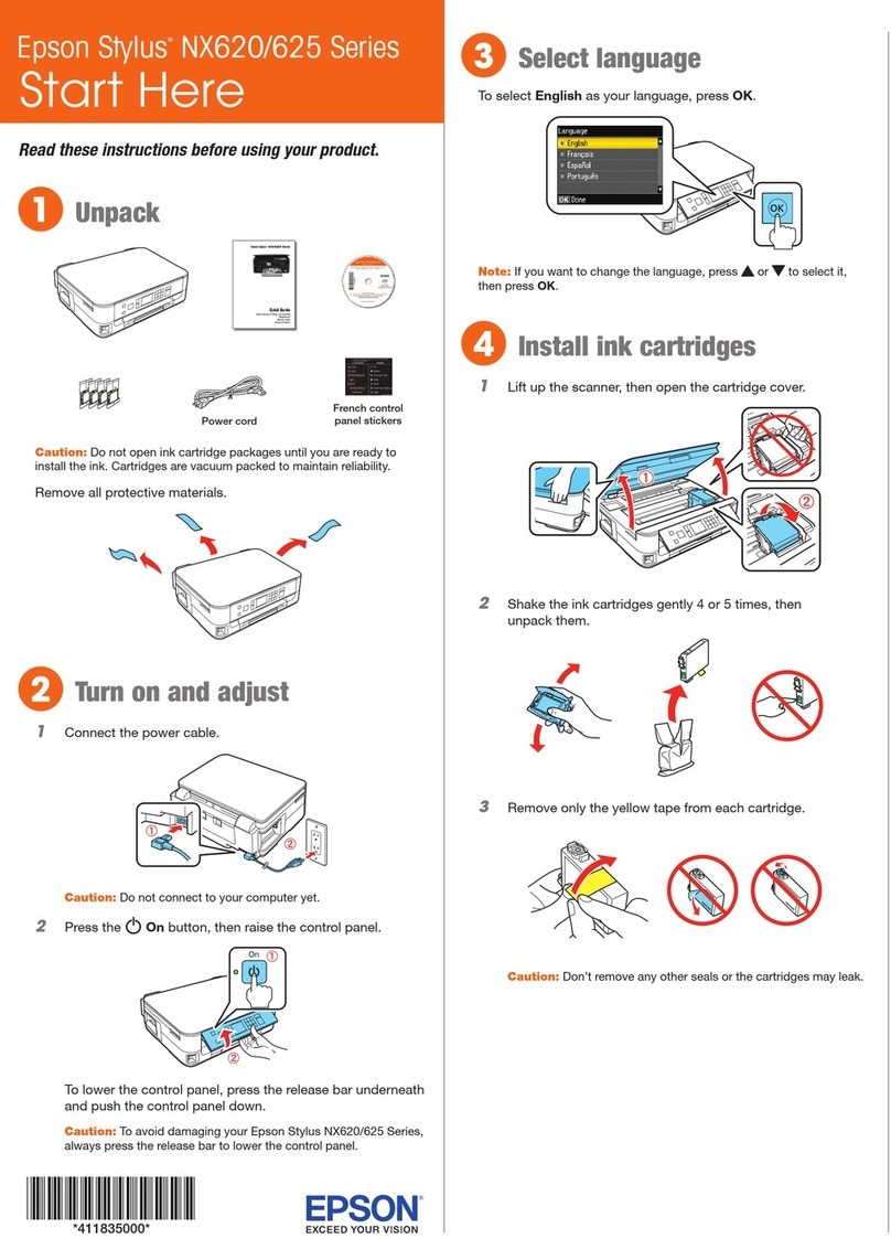 Epson Stylus NX625 Series Instruction Manual