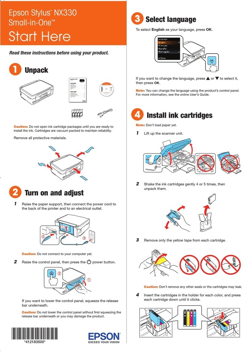 Epson Epson Stylus NX330 Manual