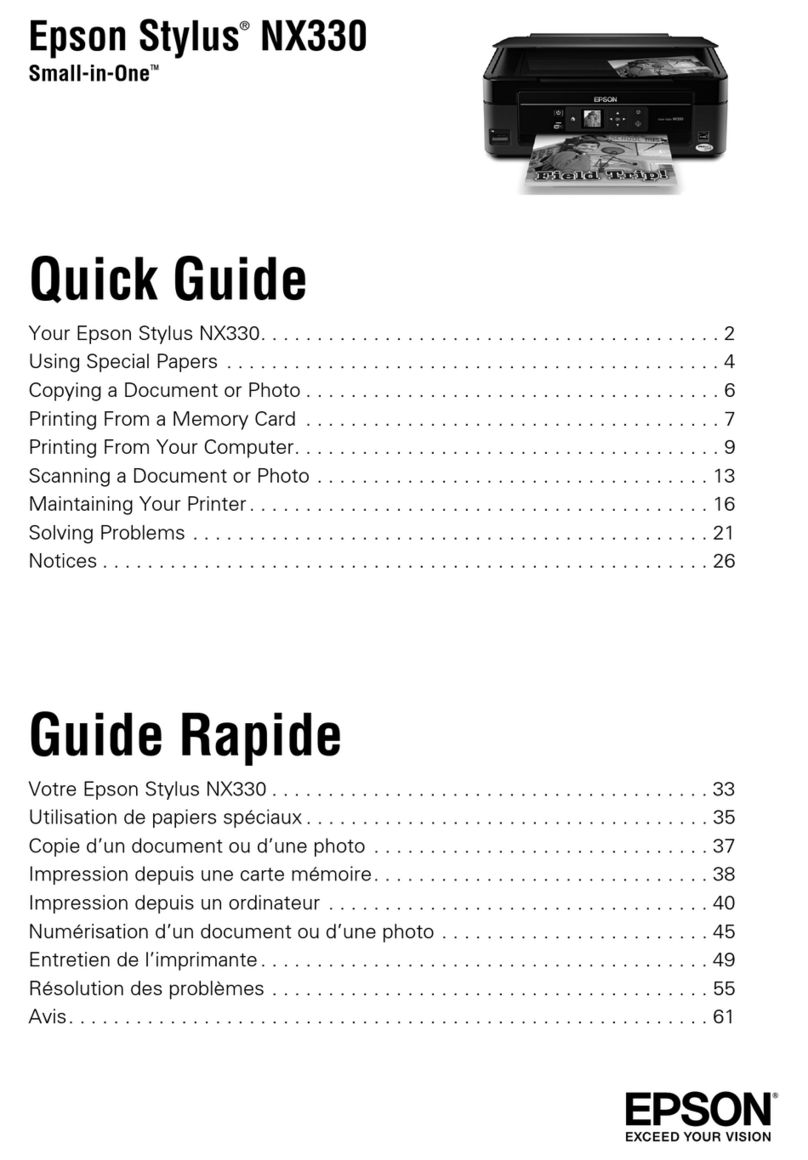 Epson Epson Stylus NX330 User manual