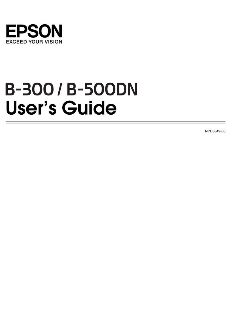 Epson B-300 - Business Color Ink Jet Printer User manual