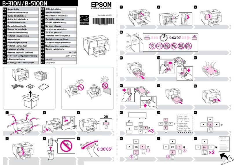 Epson B-310N - Business Color Ink Jet Printer User manual