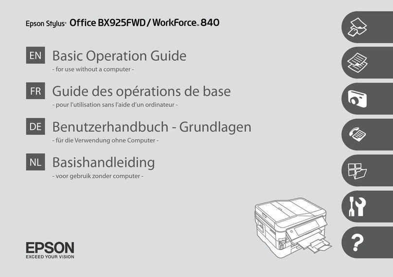 Epson Stylus Office BX925FWD Assembly instructions
