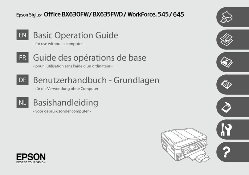 Epson Stylus Office BX630FW Assembly instructions