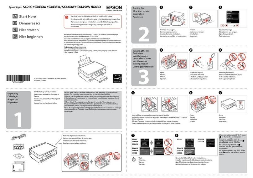 Epson Stylus SX445W User guide