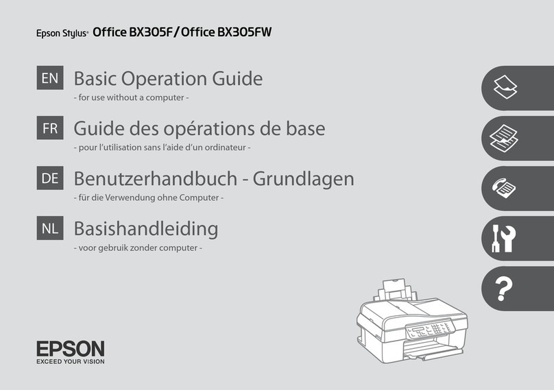 Epson Stylus Office BX305F Assembly instructions