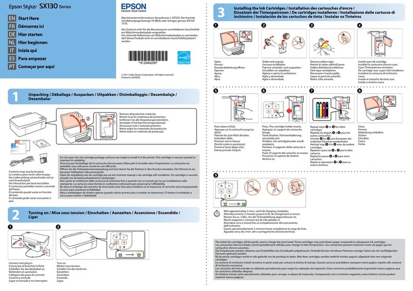 Epson Stylus SX130 Series User guide
