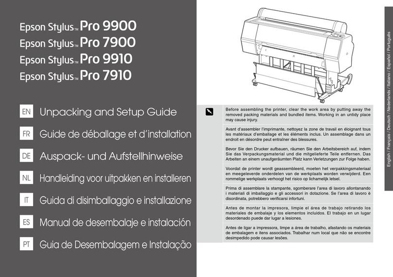 Epson Stylus Pro 7900 User manual