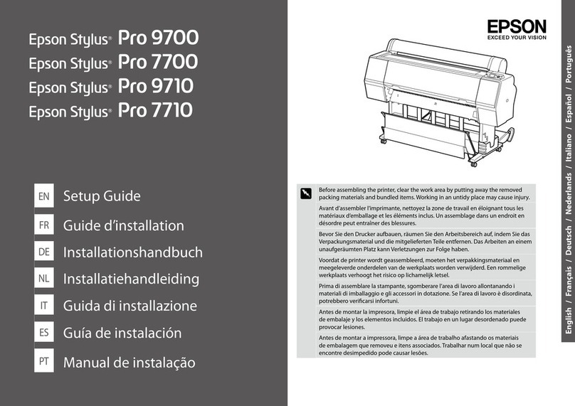 Epson Stylus Pro 7700 Series User manual